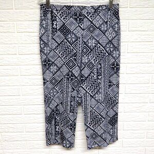 Alfred Dunner 12 Stretch Cotton Print Capri Pants